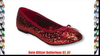 Rote Glitzer Ballerinas 37 37