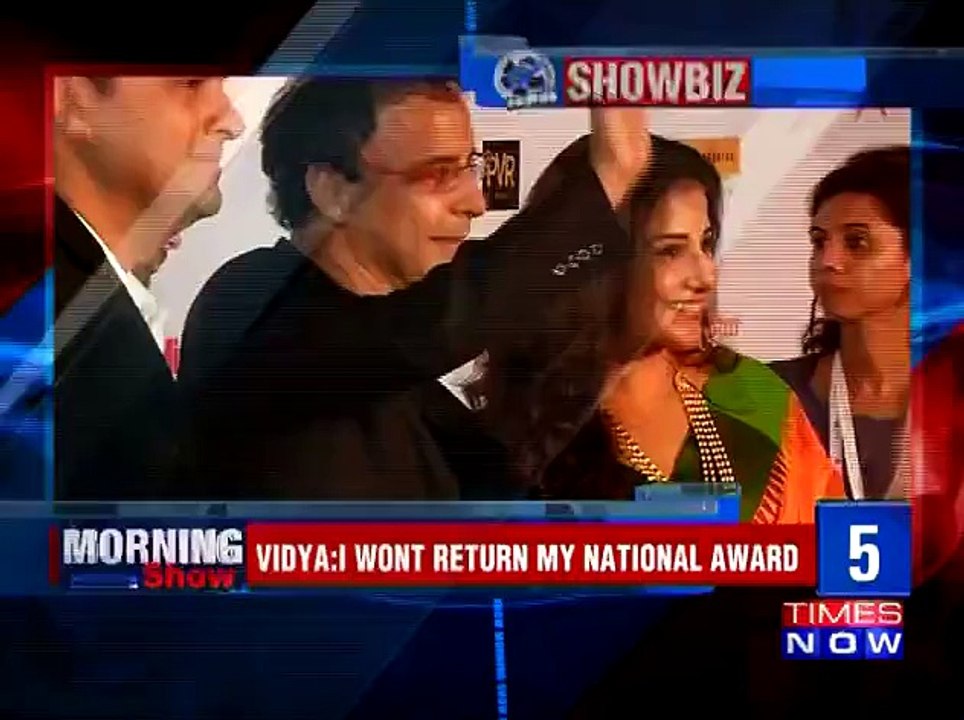 Will Not Return National Award  : Vidya Balan