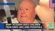 Heroic Army veteran saves 16 children from knife dual-wielding pedophile