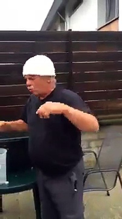 Old Man Takes Ice Bucket Challenge
