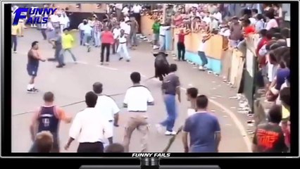 FUNNY FAILS - Funny videos Don't Mess with The Bull People fails Bull Fighting with People - Videos