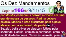 Os Dez Mandamentos capítulo 166 (9_11_2015)Resumo