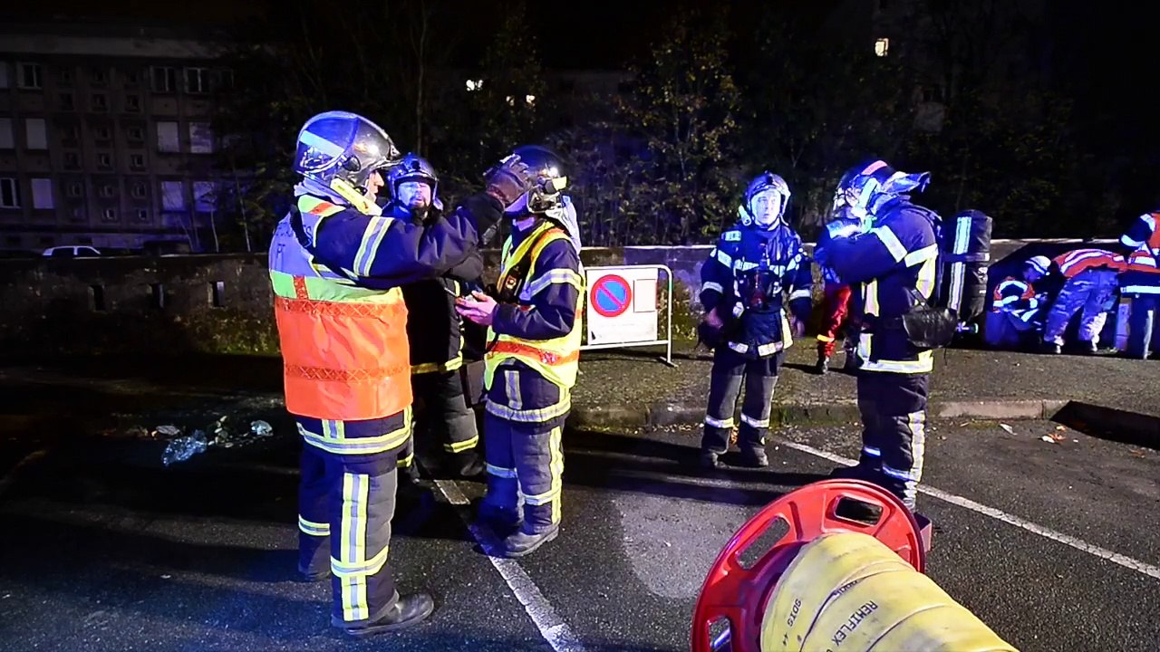 Exercice de sécurité dans le tunnel Chantenay
