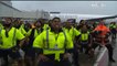 Le haka du personnel de l'aéroport d'Auckland pour le retour des All Blacks en Nouvelle-Zélande