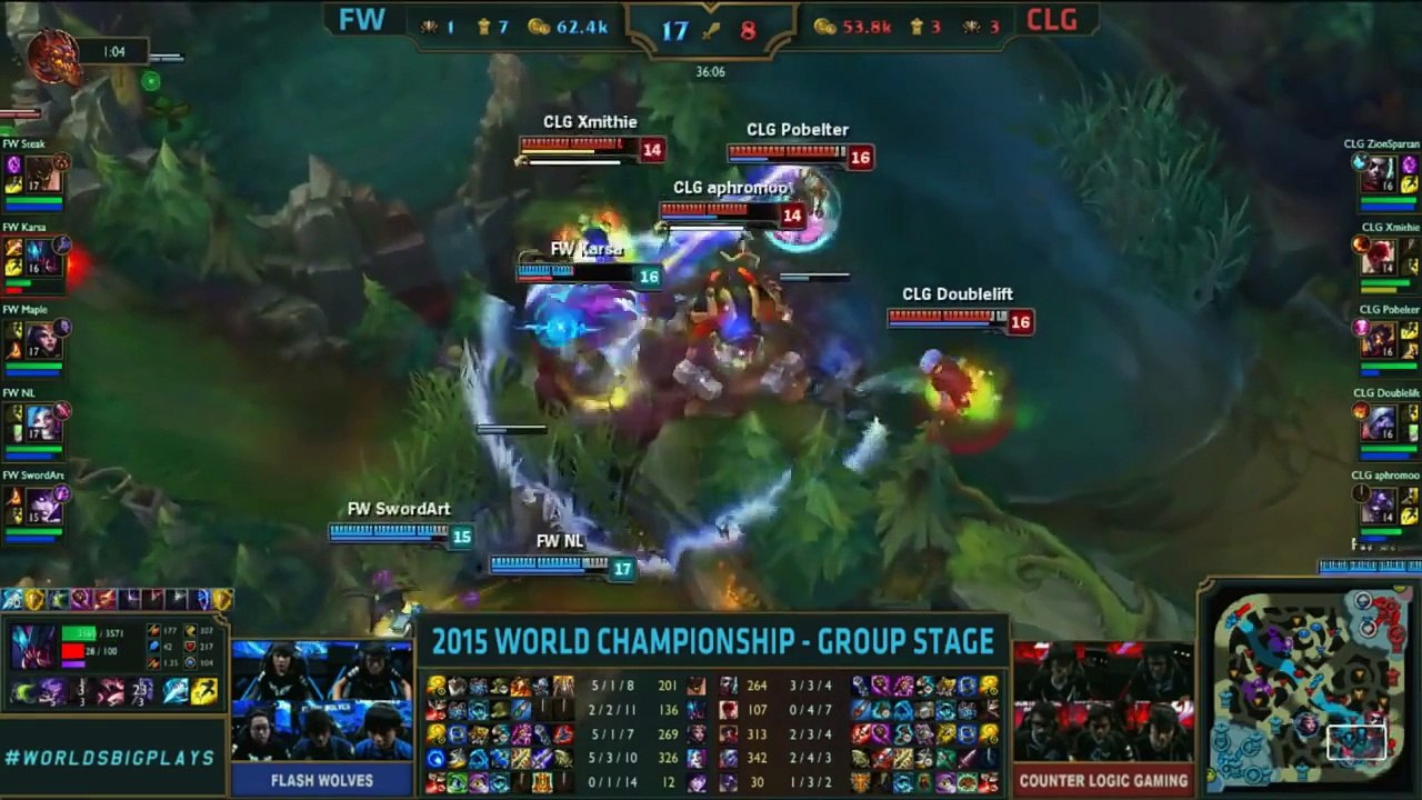 LOL - Best bits Funny moments & Highlights ( S5 Worlds 2015 Group stage ) - Day 5