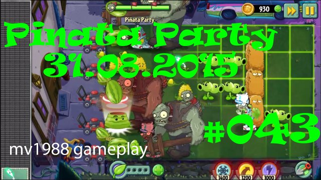 Plants Vs. Zombies 2 - Pinata Party 003 Gameplay HD (part #043)