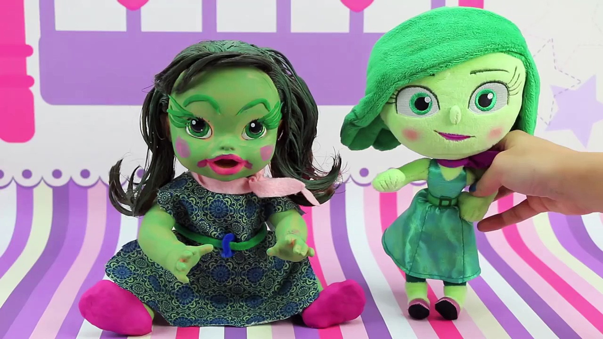 ⁣Disney Toys Fan - Baby Alive Disgust and Sadness Inside Out Makeovers.