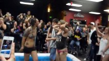 Girls Mud Wrestling at Stingers in San Berdo Ca.[1]