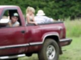 kayla's mud wrestling with a truck