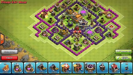 Clash of Clans - TOP 5 BEST TH7 HYBRID BASES 2015 with AIR SWEEPER