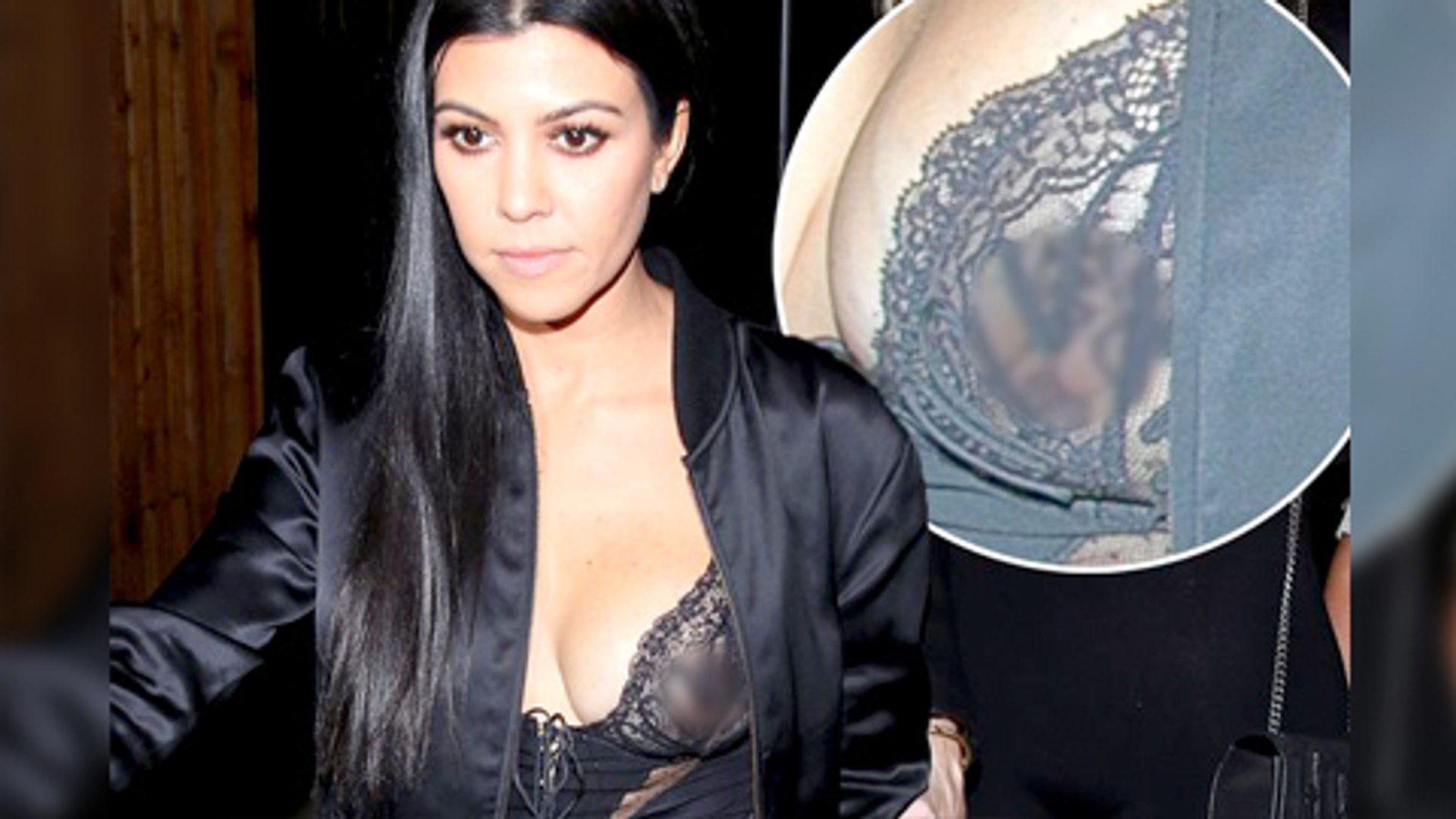 Kourtney Kardashian Suffers Wardrobe Malfunction At Kendall