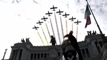Roma - Presidente Mattarella depone coronafiori al Milite Ignoto