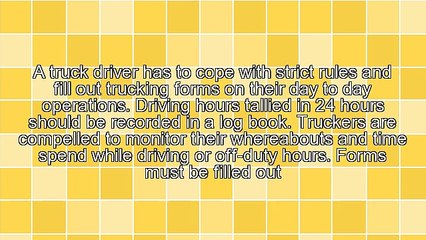 Importance of Trucking Forms for Truck Drivers