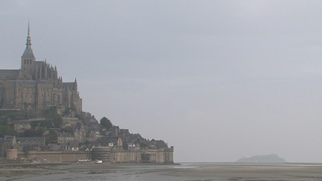 La montée des eaux s'accélère dans la baie du Mont Saint Michel
