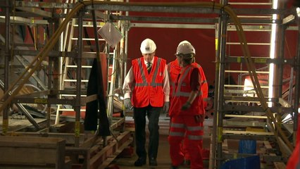 Duke of Edinburgh dons hard hat for Crossrail visit