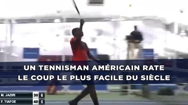 La future star du tennis américain rate le coup le plus facile du siècle