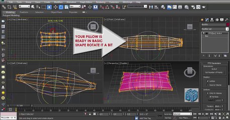 How To Make Pillow In 3Ds Max
