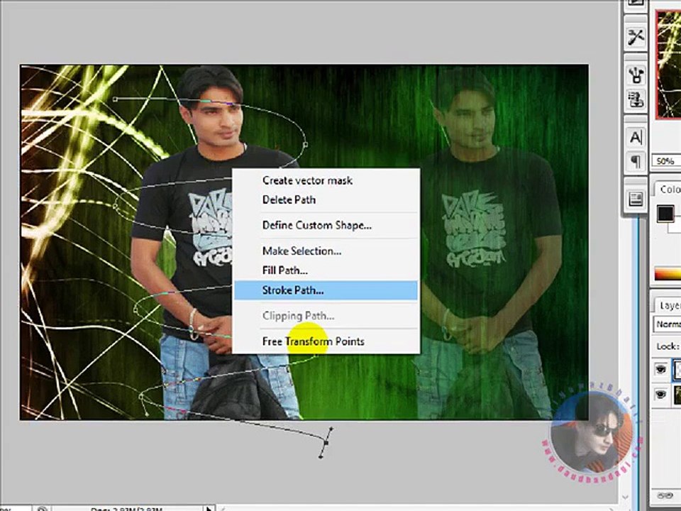 How To Make Neon Effect On Adobe Photoshop CS3
