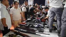 Weapons, ammunition and fridge seized at Philippine high security prison