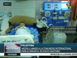 Palestina: alerta roja en hospitales de Gaza por falta de insumos