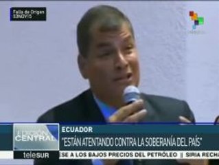Correa: Fallo de CIADI es un atentado a la soberanía ecuatoriana