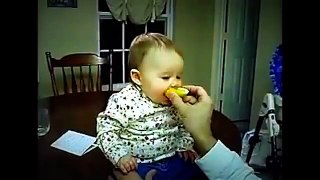 Funny Kids Video Baby Lemon First Time 2015