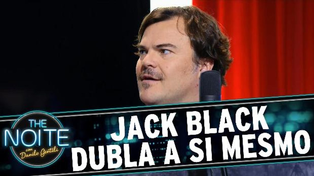 Ao lado de Danilo Gentili, Jack Black dubla cenas em português de seus  próprios filmes - Estrelando