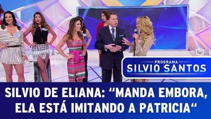 Silvio Santos diz: ´Manda a Eliana embora porque ela está imitando a Patricia´