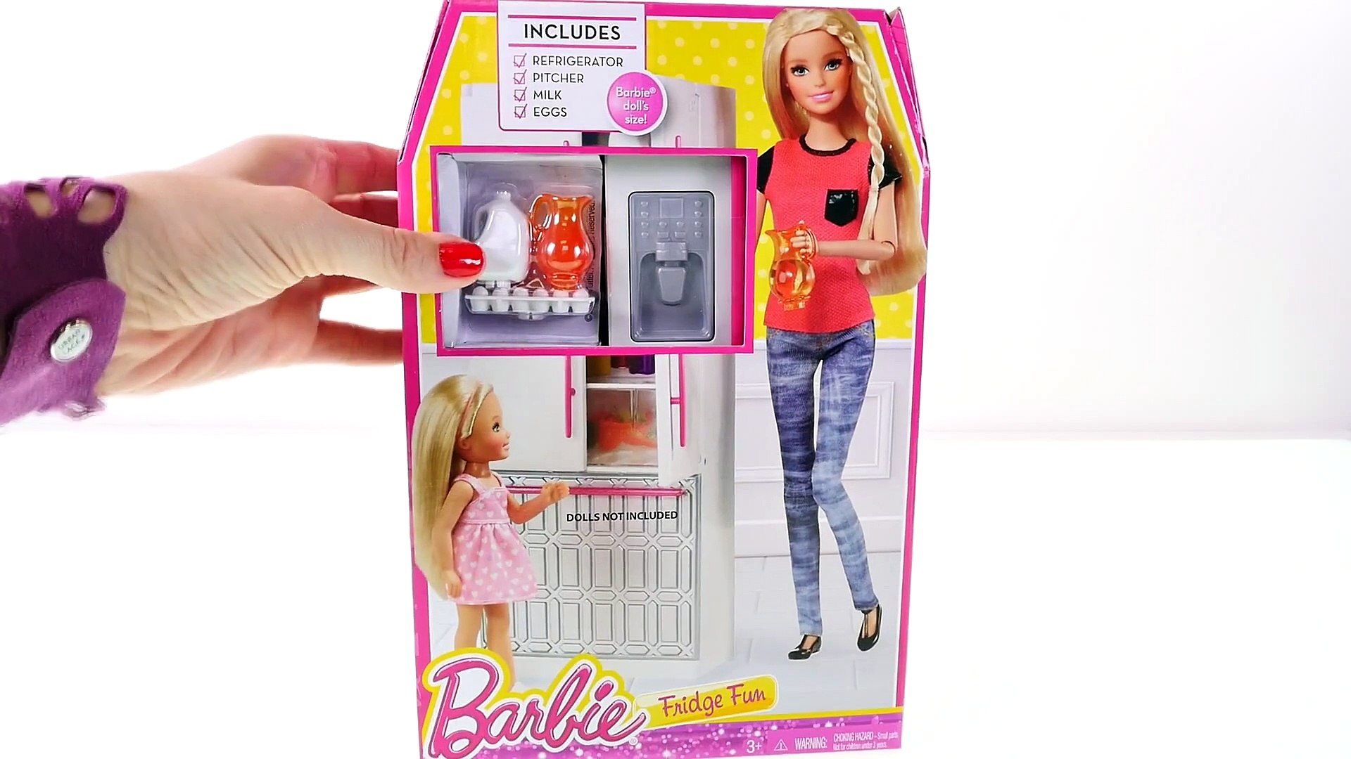barbie fridge fun playset