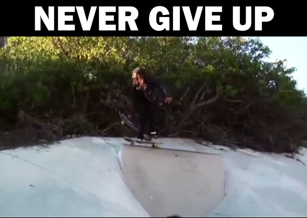 never give up