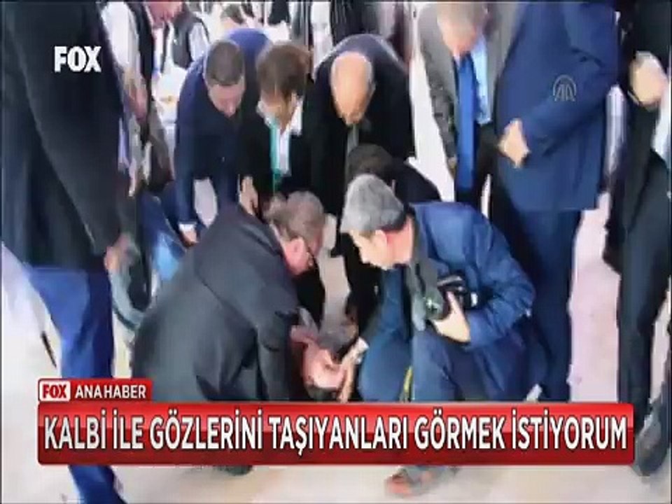 Kalbi ile gözlerini taşıyanları görmek istiyorum dedi olduğu yere yığıldı