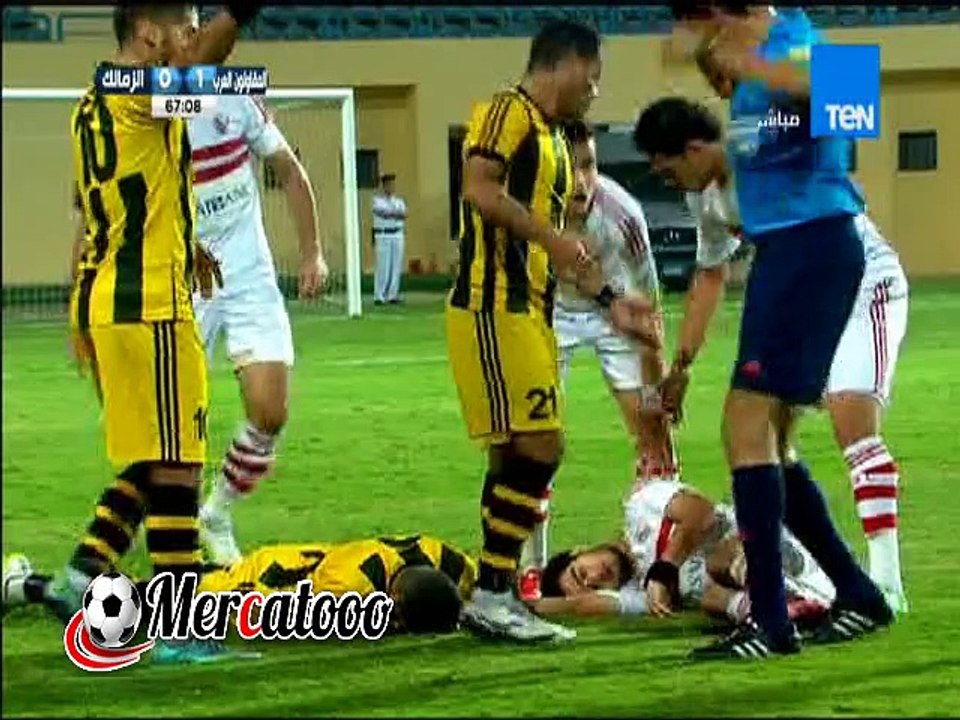 عمر جابر و حنفى يوقفون قلوب الزمالكوية بلقطة خطيرة بمباراة المقاولون