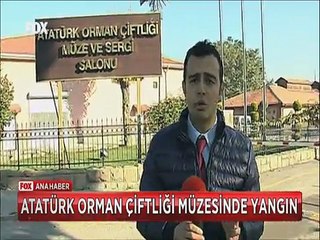 Atatürk Orman Çiftliği Müzesinde çıkan yangın böyle söndürüldü