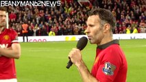 Ryan Giggs Gives An Emotional Speech At Old Trafford After His Final Appearance
