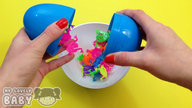 Learn Colours with Small Frog Toys! Fun Learning Contest!