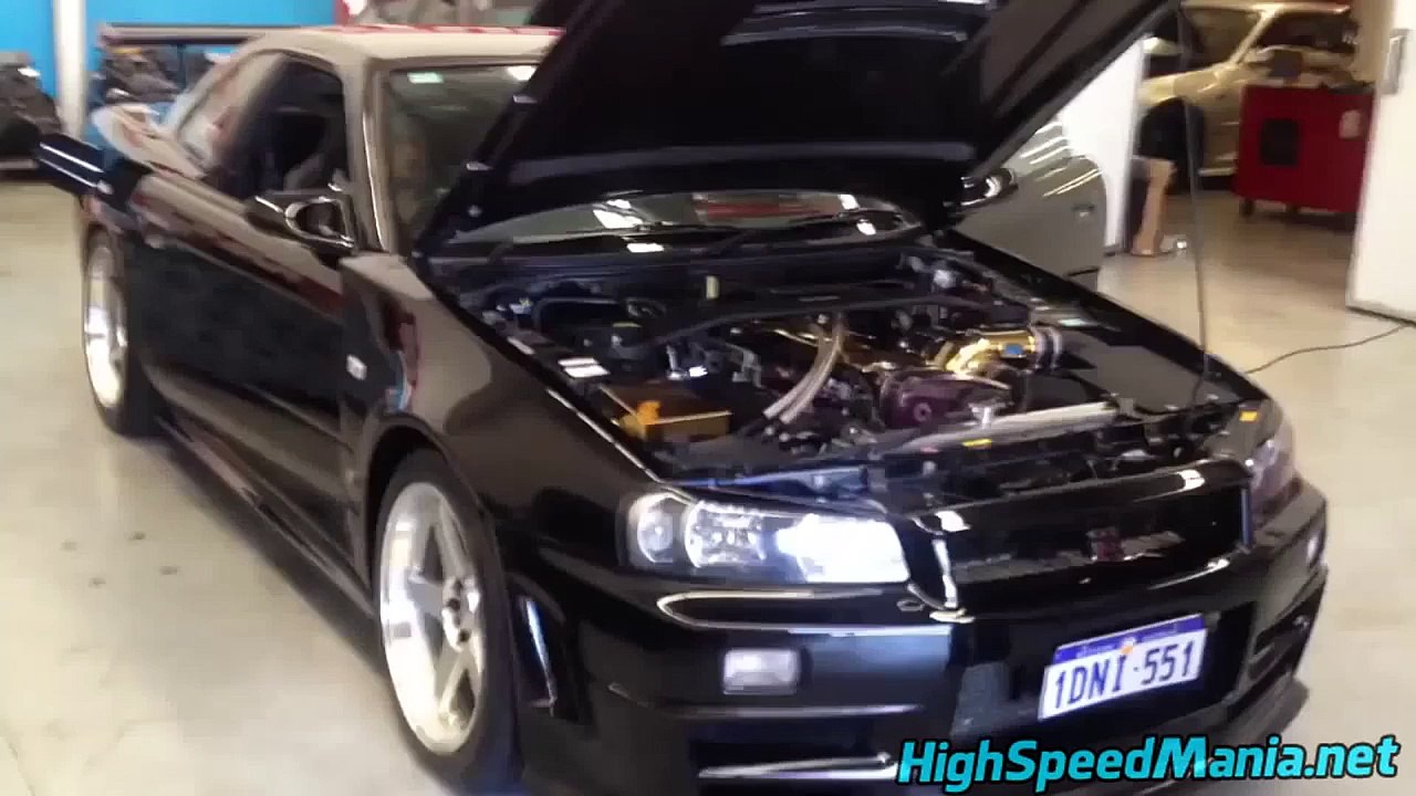 Amazing Turbo Sound Nissan GT R Skyline R34!