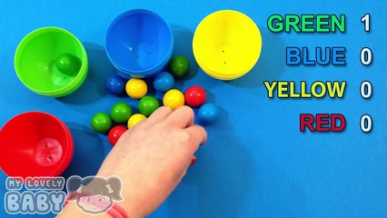 Learn Colors with Surprise Eggs and Bubble Gum! Funny Learning Contest!
