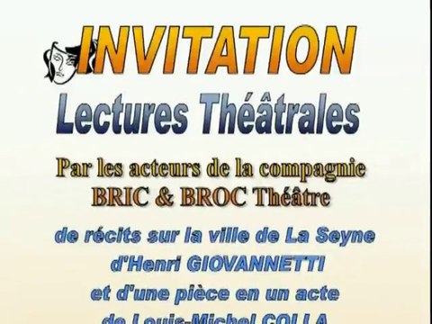 Le Bric Broc Theatre récite Henri Giovannetti