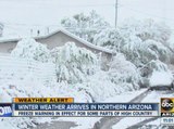 Winter weather arrives in northern Arizona