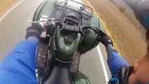 GoPro HD: Yamaha grizzly 125 wheelie practice