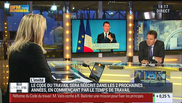 Code du travail: Il faut réformer, mais il ne faut pas prendre le temps de travail comme un tabou , Geoffroy Roux de Bézieux - 04/11