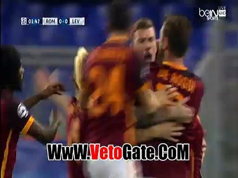 محمد صلاح يتقدم بالهدف الاول روما فى باير ليفركوزن