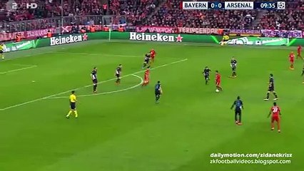 1-0 Robert Lewandowski GOAL - Bayern München v. Arsenal 04.11.2015 HD