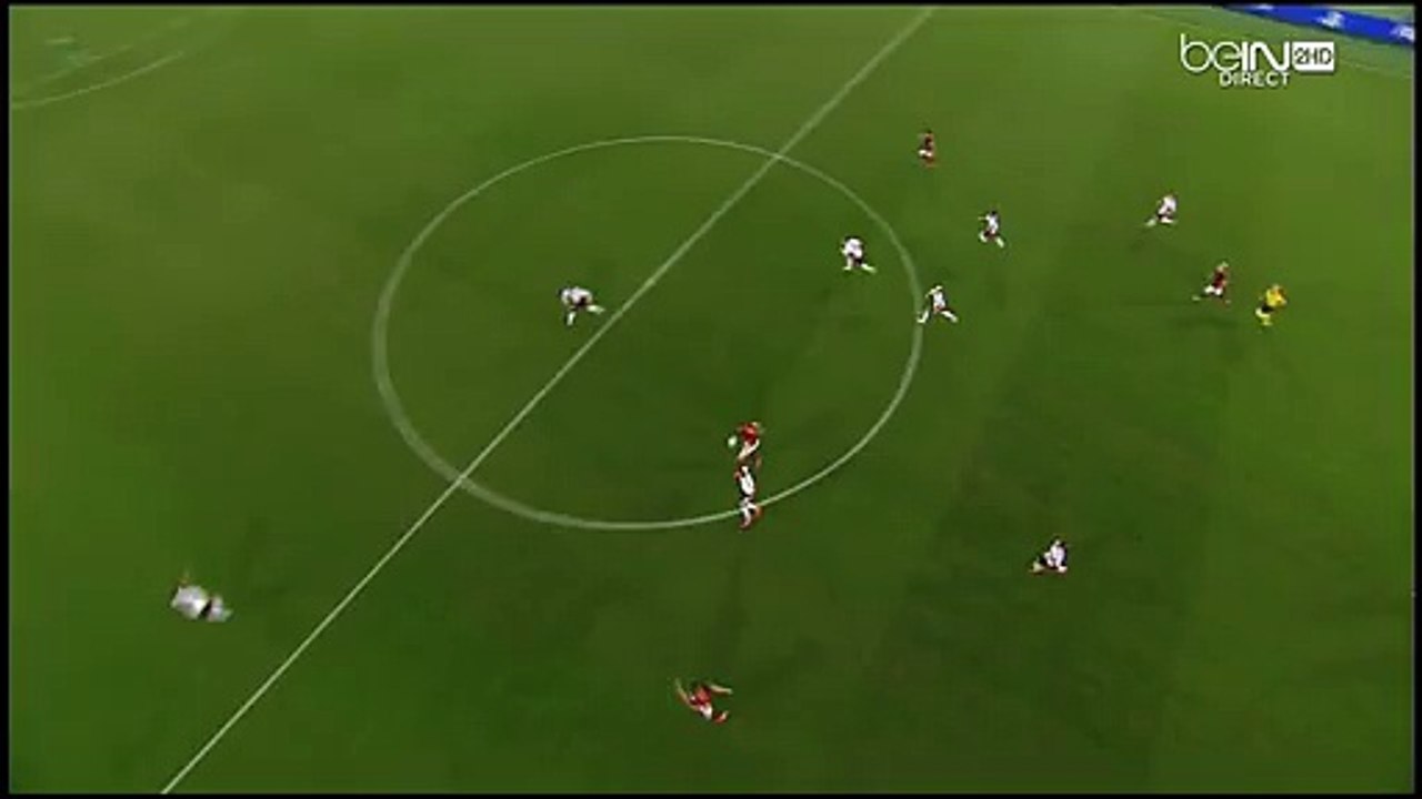 GOAL Mohamed Salah  AS Roma 1 - 0 Bayer Leverkusen