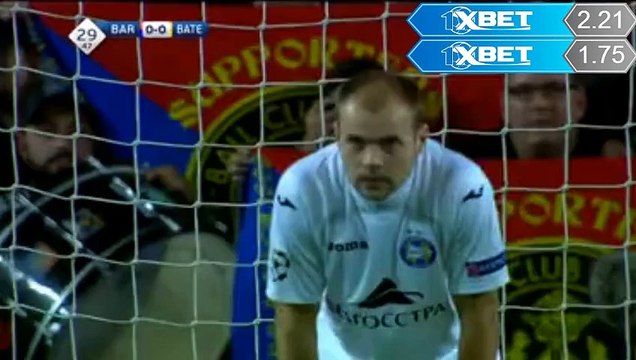 FC Barcelona - BATE Borisov 1-0 Neymar Penalty