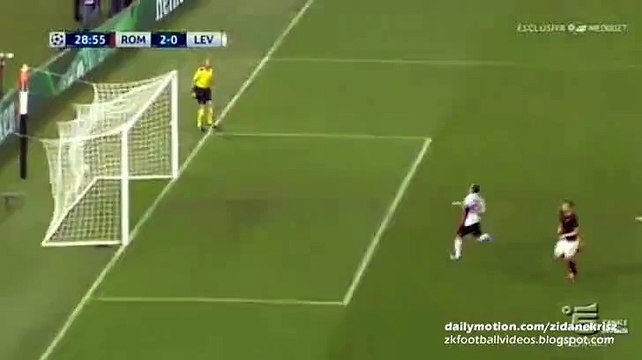 2-0 Edin Dzeko GOAL - Roma v. Bayer Leverkusen 04.11.2015 HD