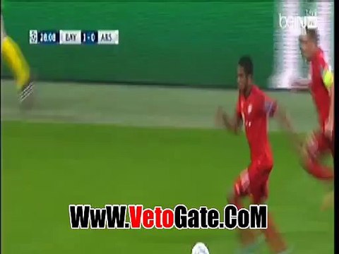 توماس مولر يتقدم بالهدف الثانى بايرن ميونخ فى الارسنال
