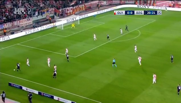Armin Hodzic 0:1 Fantastic Goal | Olympiakos - Dinamo Zagreb 04.11.2015 HD