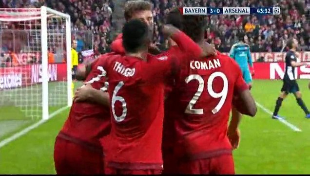 But David Alaba Goal - Bayern Munich 3-0 Arsenal - 04-11-2015