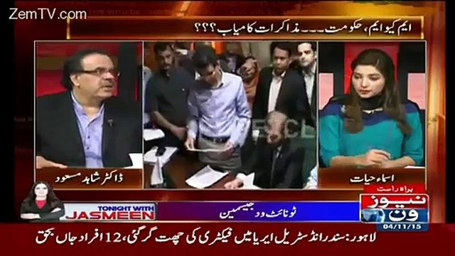 MQM Jalidi Wapas Ana Q Khati Hai..Dr Shahid MAsood Telling